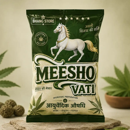 Meesho Vati traditional bhang goli pouch by The Bhang Store with premium herbal packaging